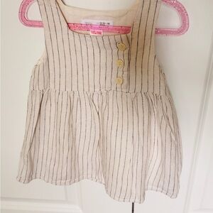 Zara Striped Baby Dress 12-18m
